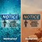 Signmission Property Patrolled By Armed Security Guard OSHA Notice Sign, Vinyl Decal, 10in W x 7in L, 2PK OS-2PACK-NS-D-710-L-16435 - alternate 3